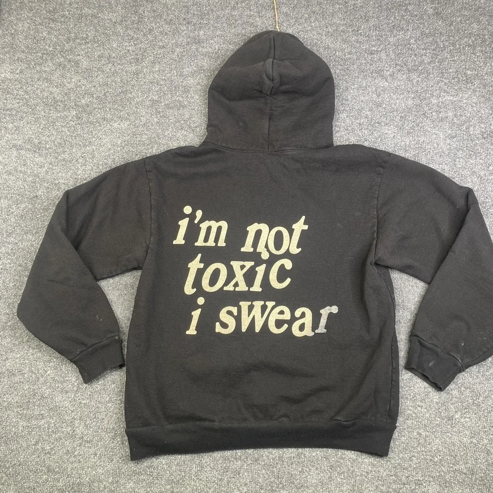 Clinton Kane Hoodie Mens Medium Black I'm Not Toxic I Swear Los Angeles Apparel